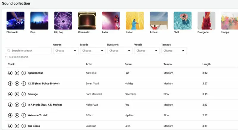 Meta Sound Collection / ads Instagram Reels