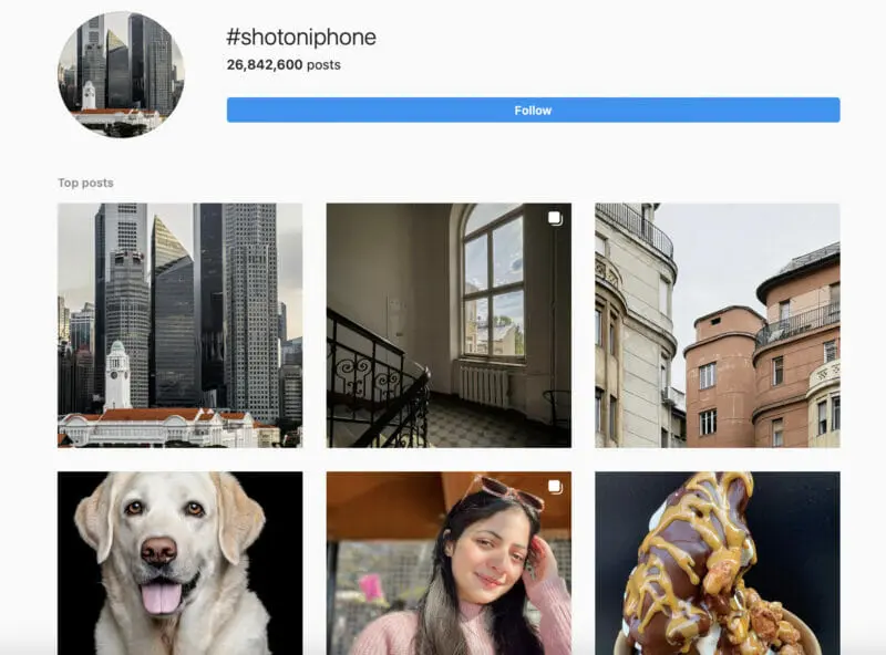 instagram / #shotoniphone - Best Hashtag Campaigns on Social Media