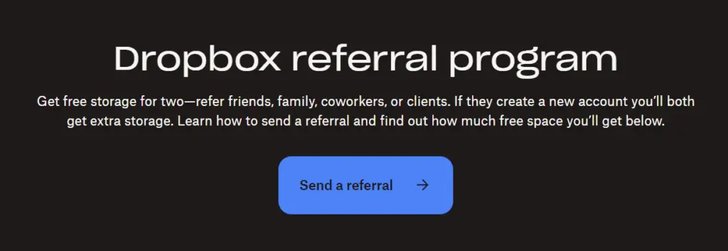 What is enterprise marketing - Dropbox referral program