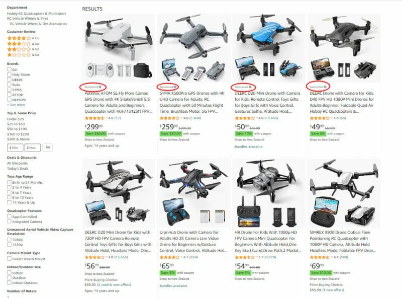 Top of Search Results