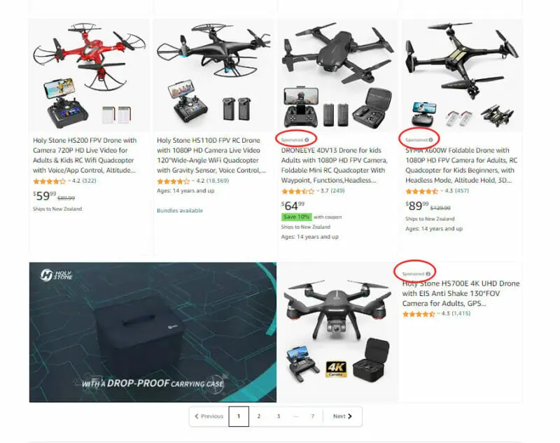 Bottom of p1 of Search Results