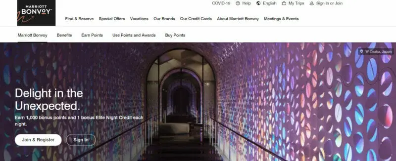 Marriott Hotels’ Customer Loyalty benefits program