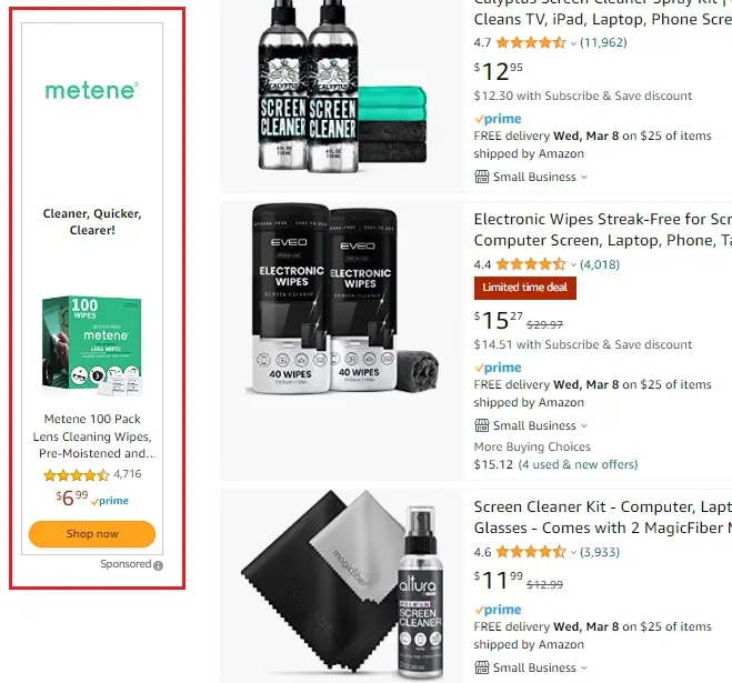 vertical display ad - 8 Steps to Optimize Your Amazon PPC