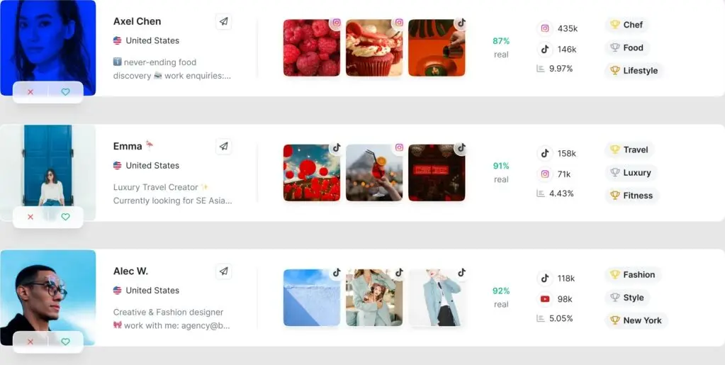 Upfluence Creator Matching