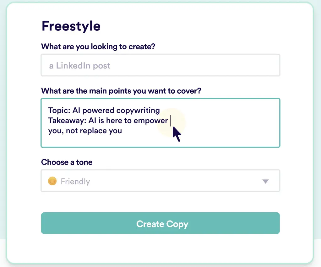 Freestyle example