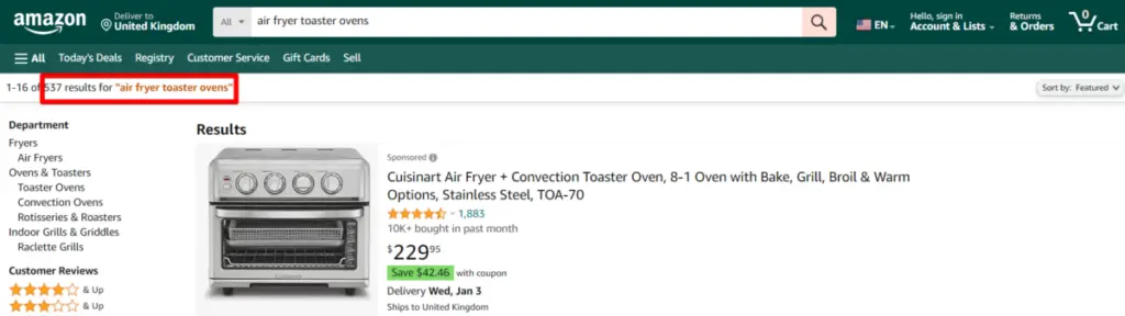 air fryer toaster ovens results