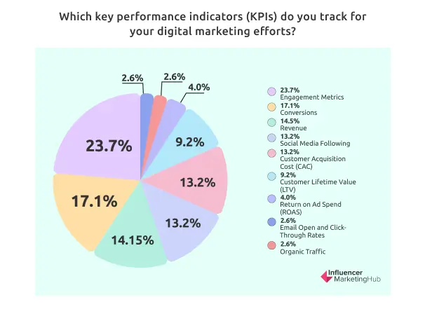 Which key performance indicators (KPIs) do you track for your digital marketing efforts