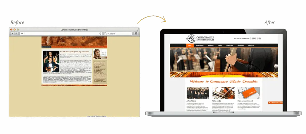 Consonance Music Ensembles website