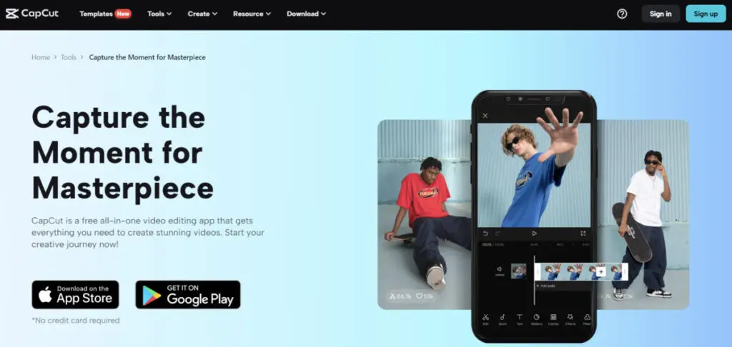 capcut free video editing app