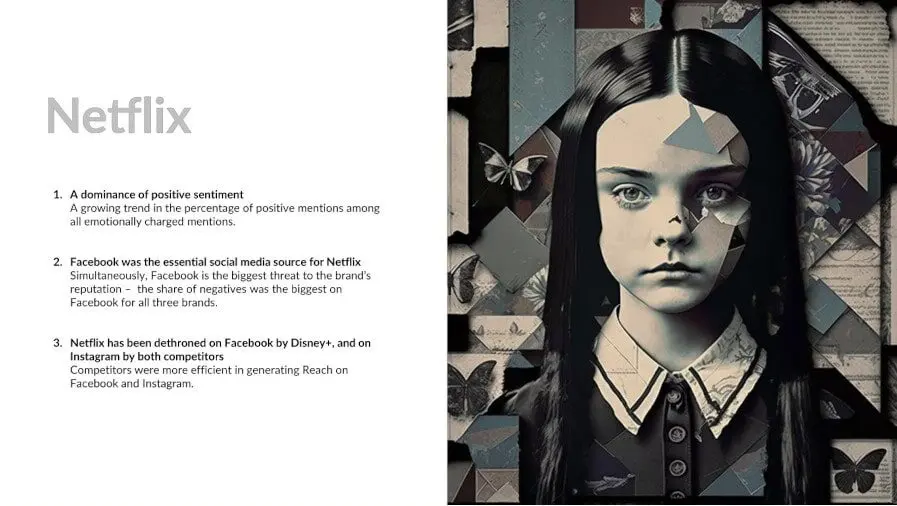 report Netflix social media performance