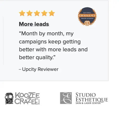 Digital Marketing Packages - Examples of Social Proof (Reviews and Logos)