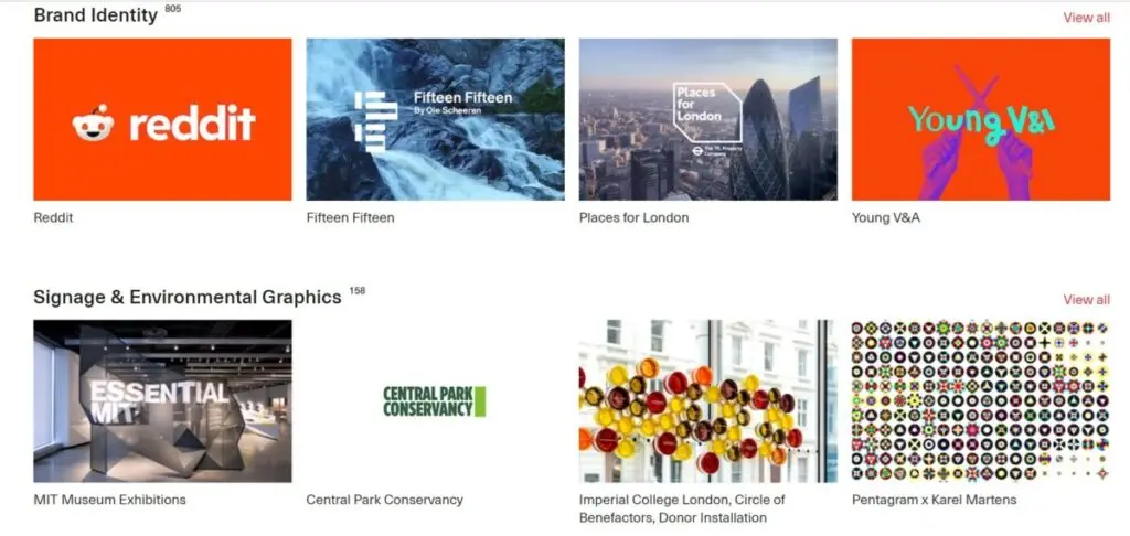 graphic design studio Pentagram