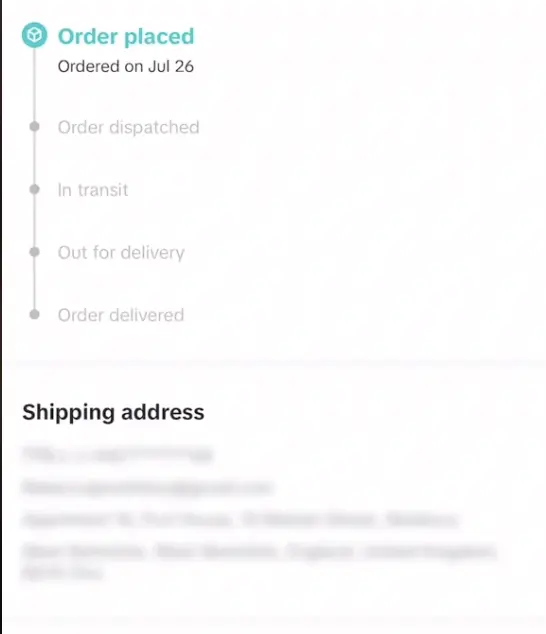 TikTok Shop order stages