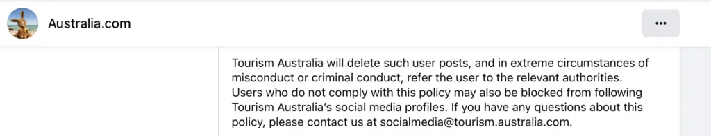 Tourism Australia Protocols