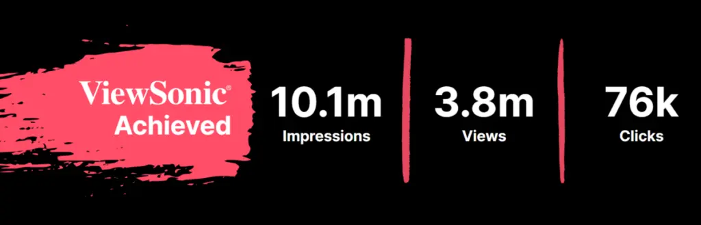 ViewSonic campaign results