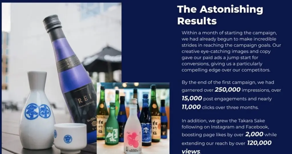 Takara Sake case study results