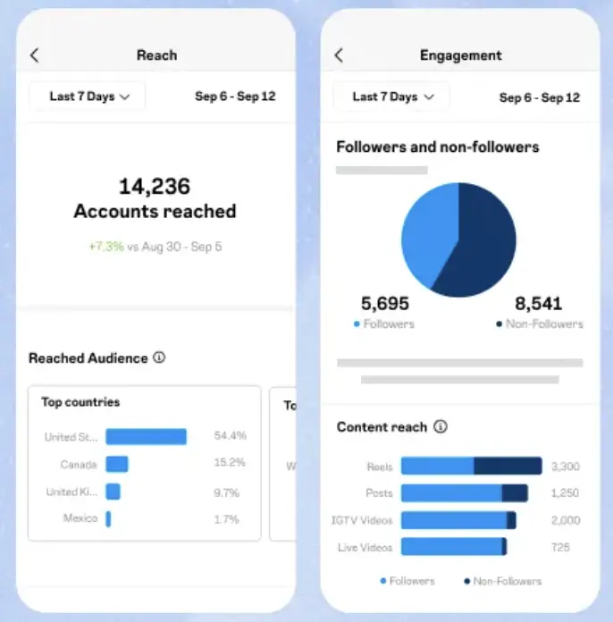 Instagram Insights tool