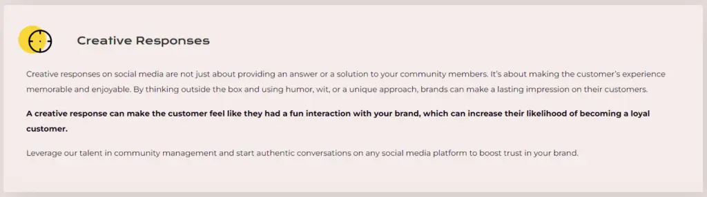 Sociallyin creative responses