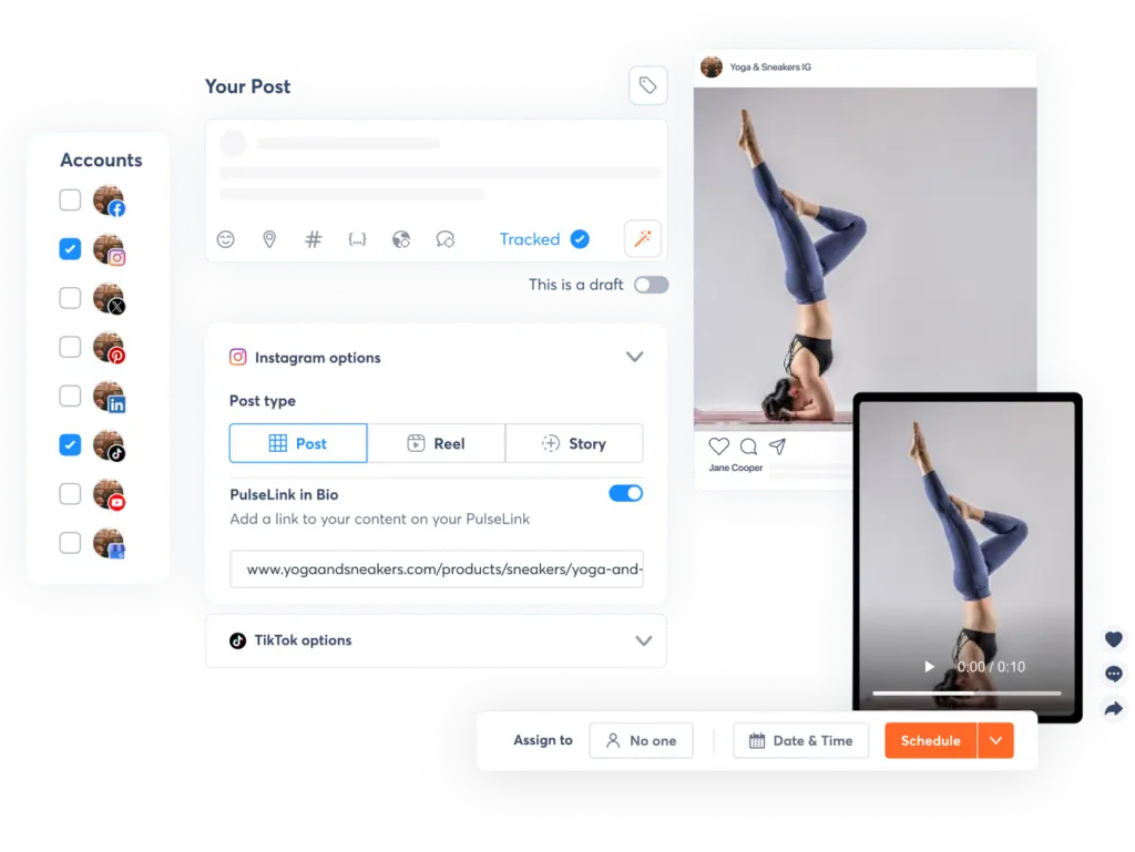 Agorapulse content planning tool