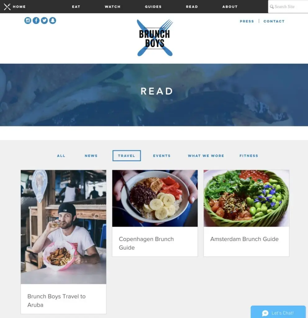 Food Influencers Brunch Boys