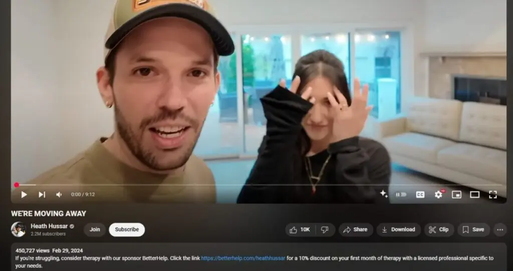 Heath Hussar BetterHelp Collaboration