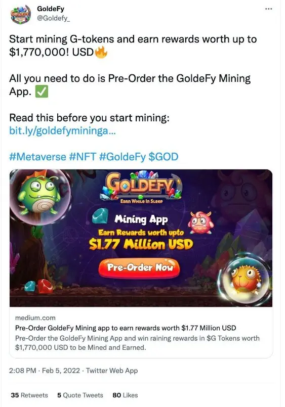 Social Media Strategies Crpto, Blockchain, Defy Goldefy