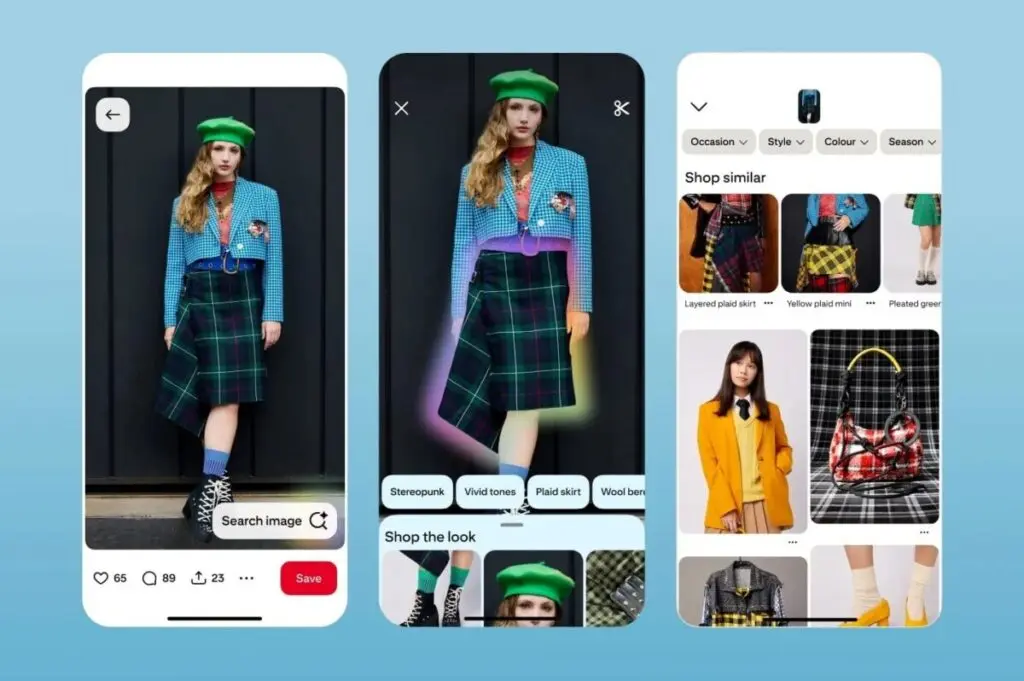 Pinterest Visual Search Features