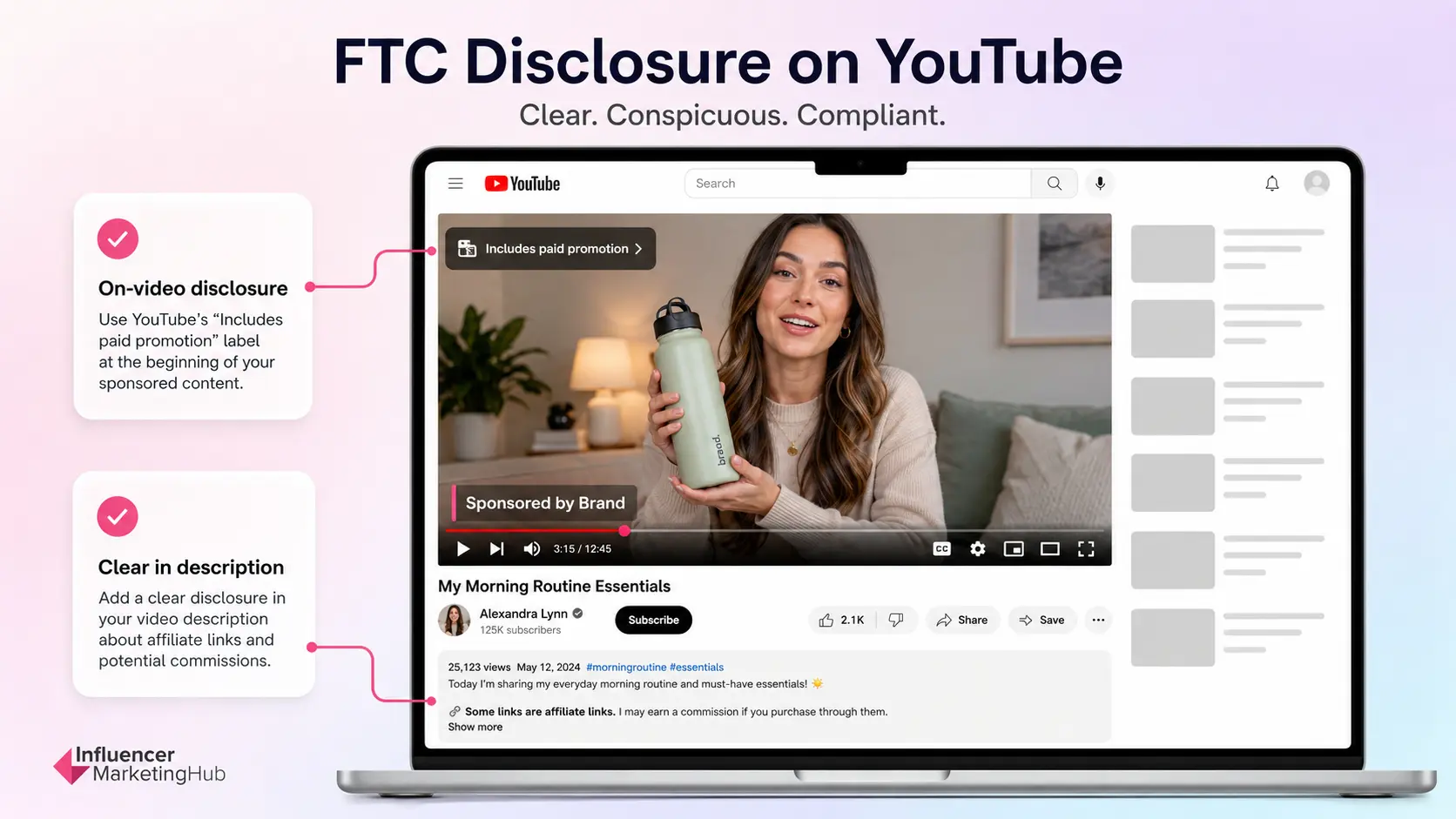 YouTube FTC Disclosure Checklist