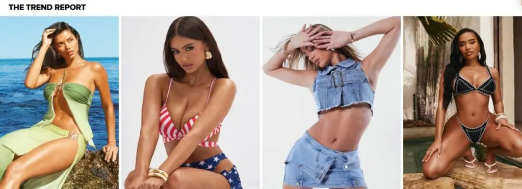 Fashion Nova Website Repurposed Content