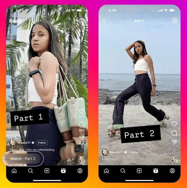 Instagram Reels Multi Series Feautre