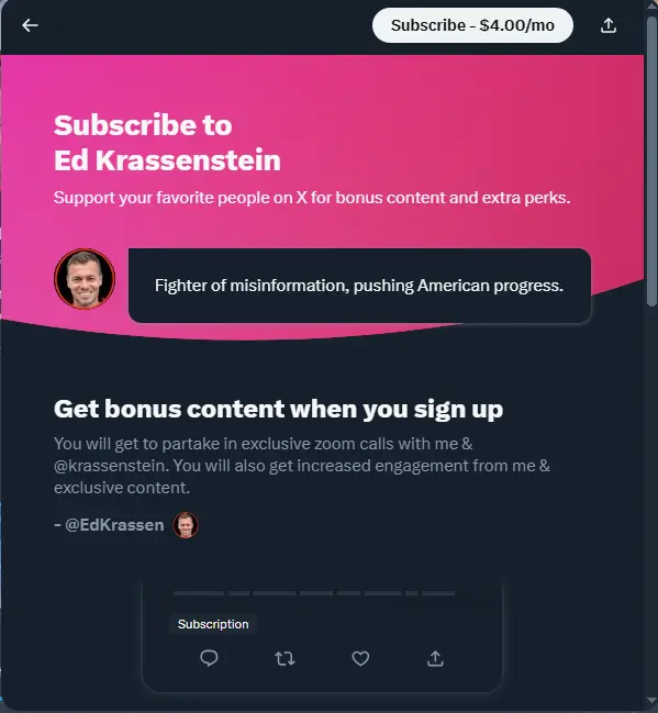 Ed Krassenstein Subscription