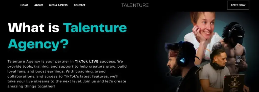 Talenture Agency Banner