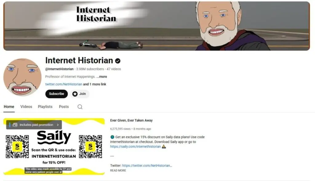 Internet Historian Faceless YouTube Channel