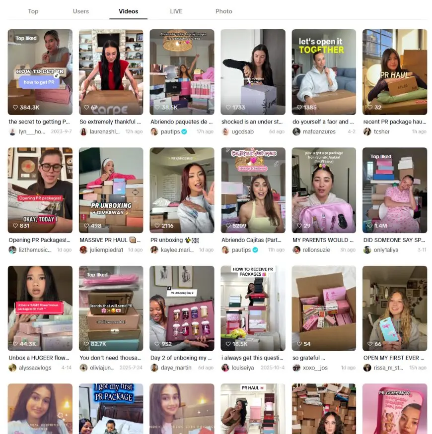 PR Package Influencer Marketing on TikTok