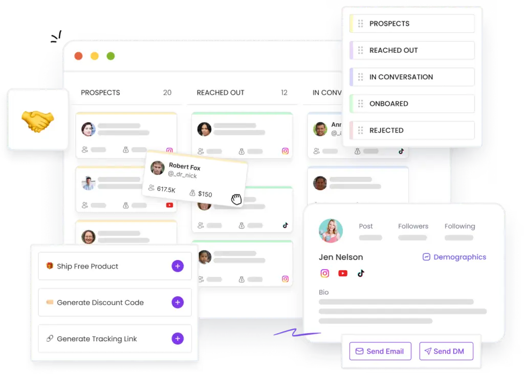 SARAL Influencer Marketing Platform Influencer Relationship Management Features