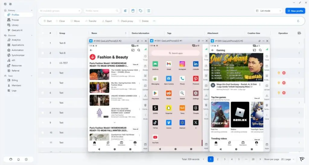 GeeLark Faceless YouTube Channel Cloud Phones