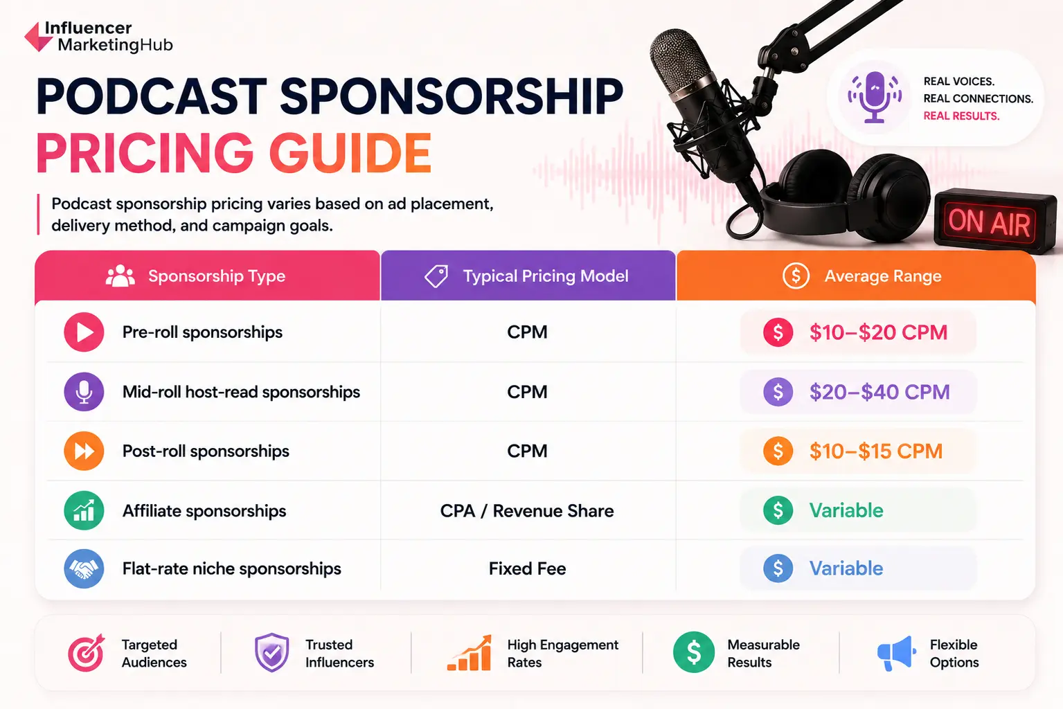 Podcast Sponsorship Pricing Explained