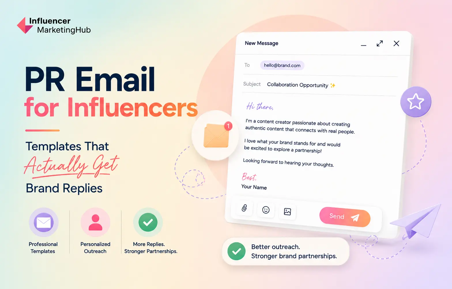 PR Email for Influencers: Templates That Actually Get Brand Replies