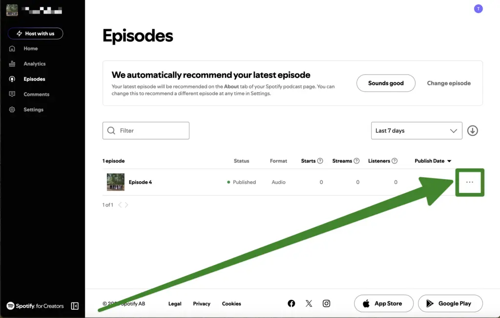 Replacing audio episodes with video