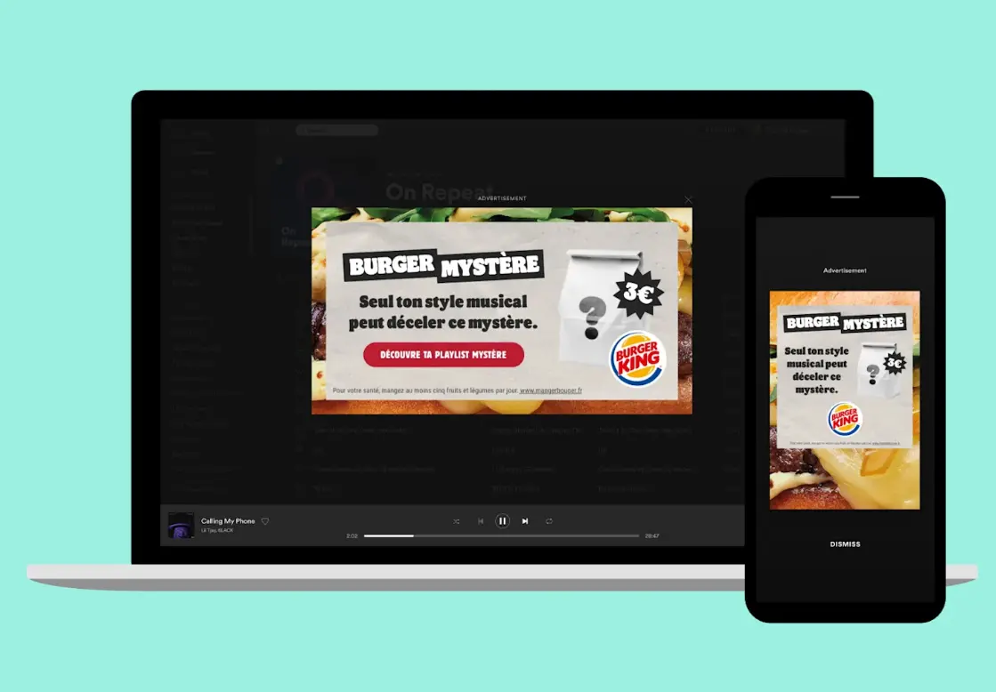 Burger King Spotify Audio Ad