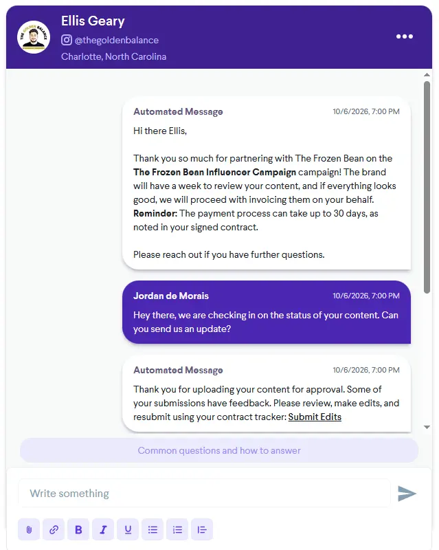 Automated AI Messaging PartnrUP