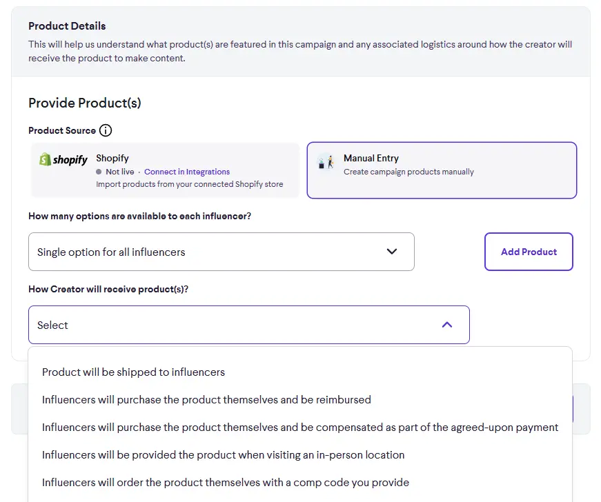 Shopify Integration PartnrUP