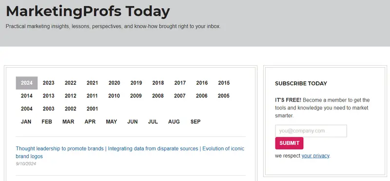 MarketingProfs (free)