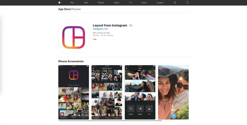 Instagram Layout