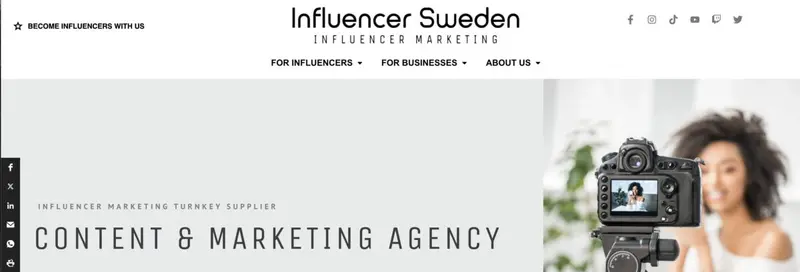 Influencer Sweden