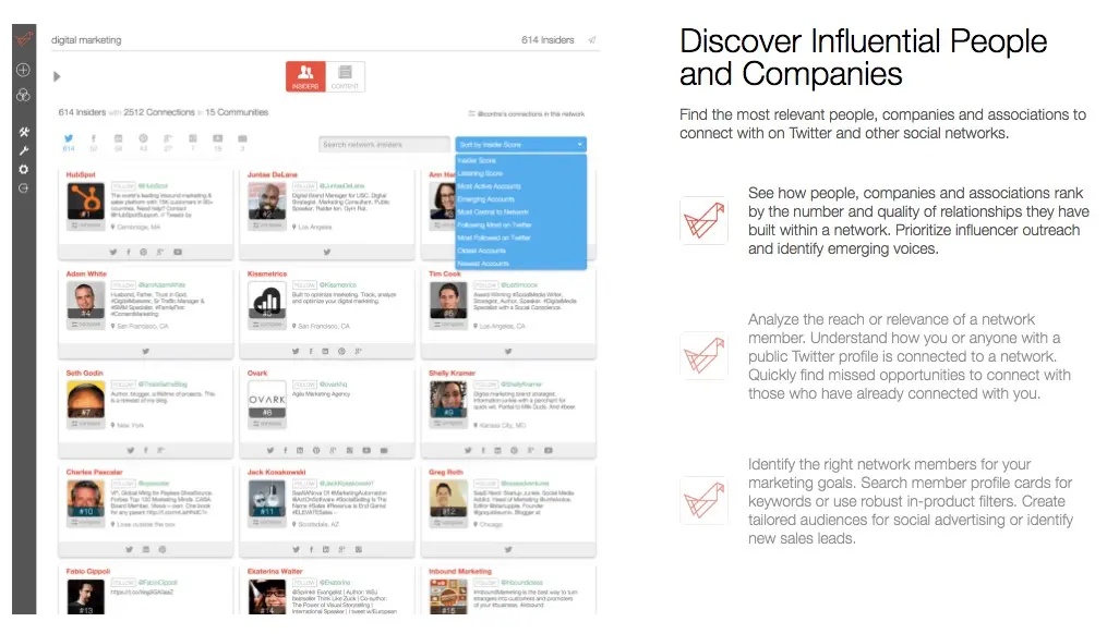 Little Bird Features Discover Influential People and Companies