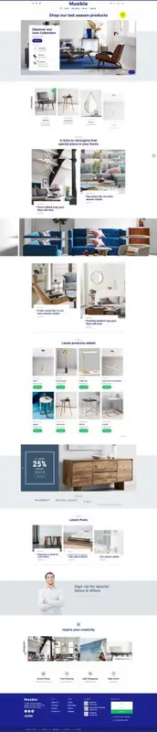 Best eCommerce Website Templates Mueble Template