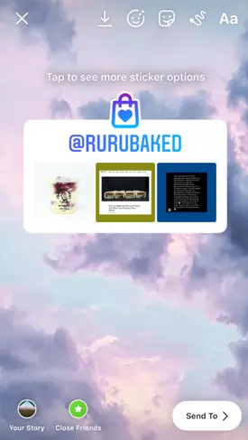 styles and filters to the sticker