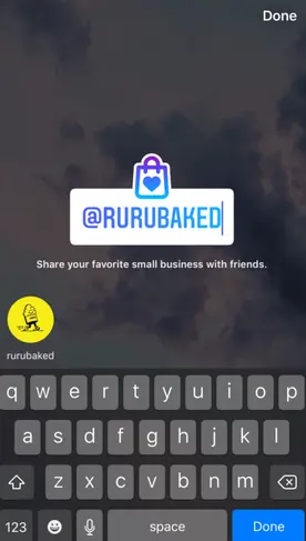 Type the name of the small business