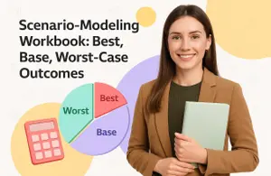 Scenario-Modeling Workbook: Best, Base, Worst-Case Outcomes